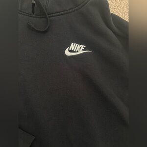 Nike Black Cropped Hoodie
